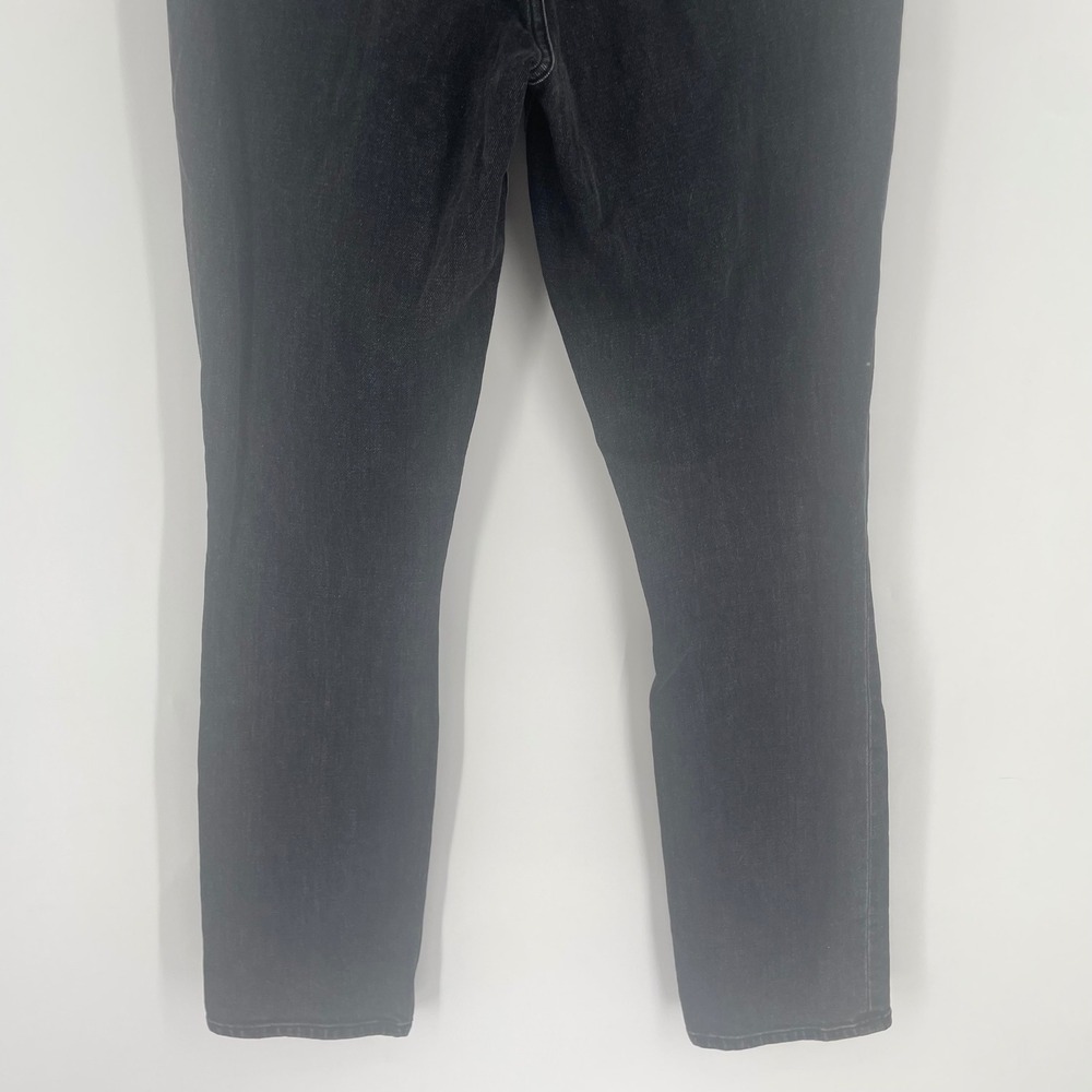 Abercrombie & Fitch Curve 90s Slim Straight High Rise Assymeticrical Jeans sz 27 - Picture 8 of 11